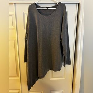 Torrid Gray Asymmetrical Lightweight Sweater 4X